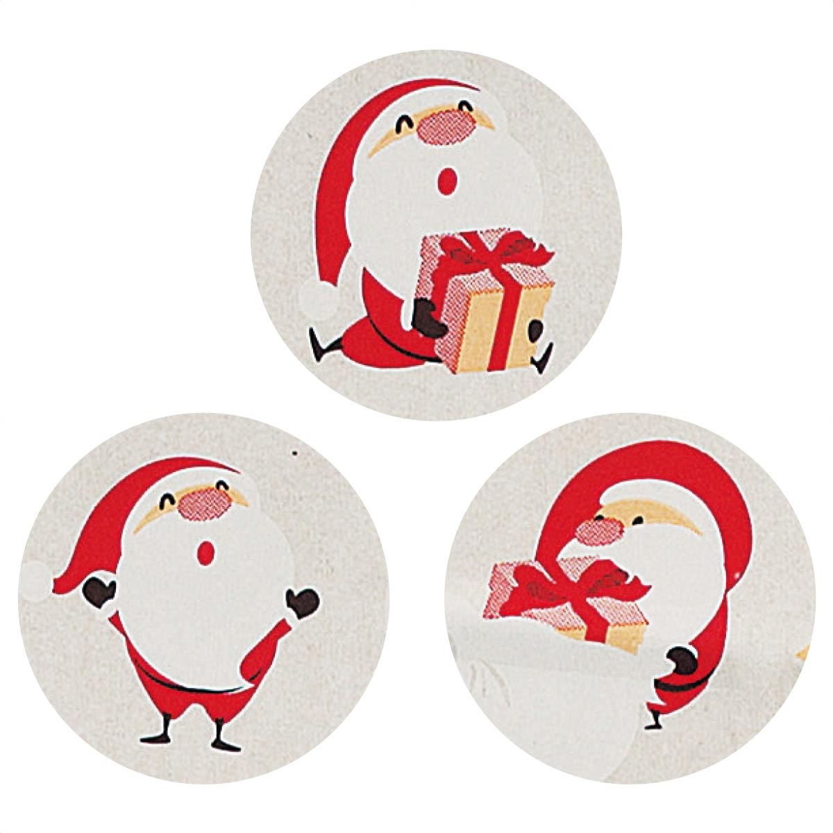 手提げ紙袋 豆サンタ 幅20×奥行12×高さ25cm