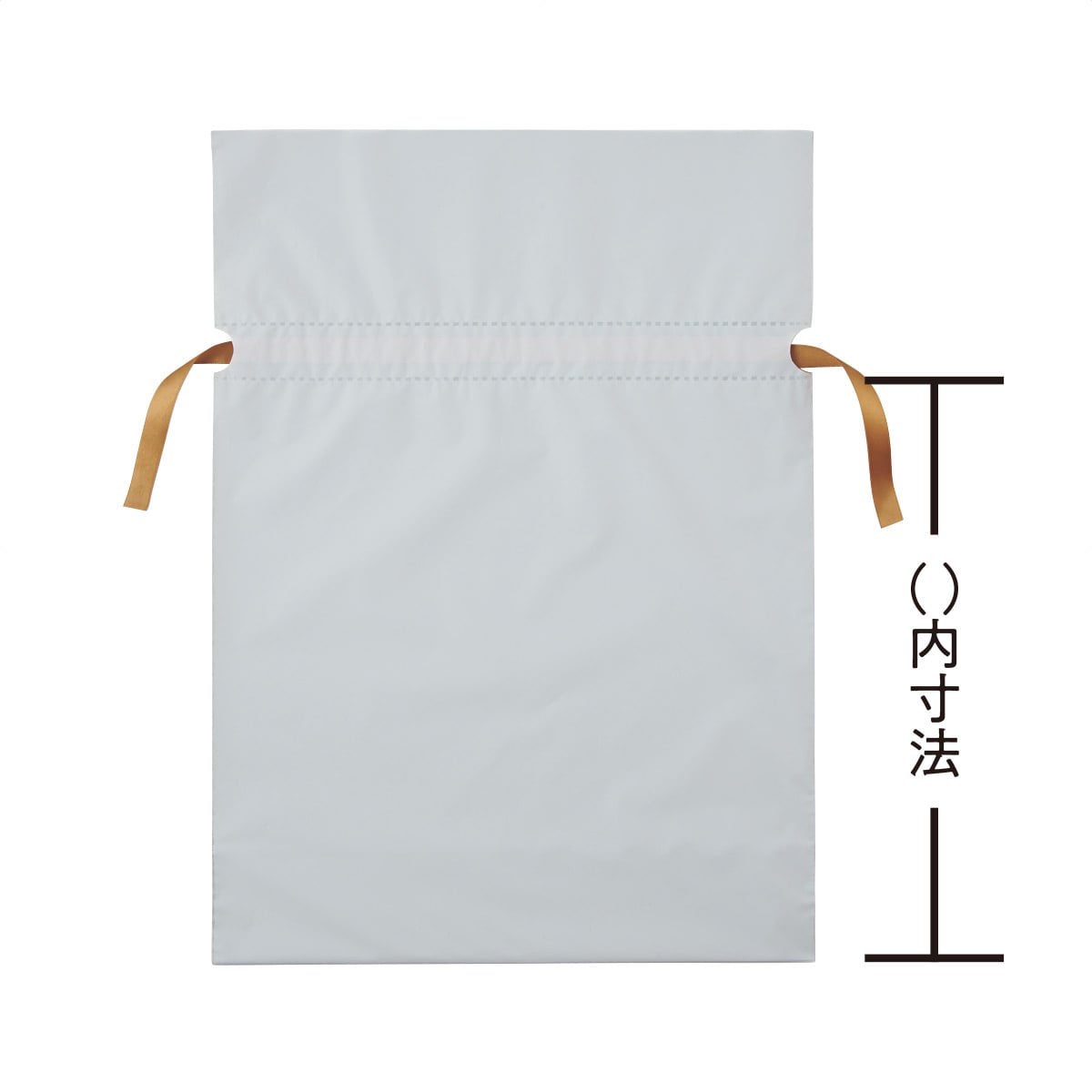 20枚 梨地リボン付きギフトバッグ ホワイト［ストエキオリジナル］ 幅17×高さ28[18]×底マチ8cm