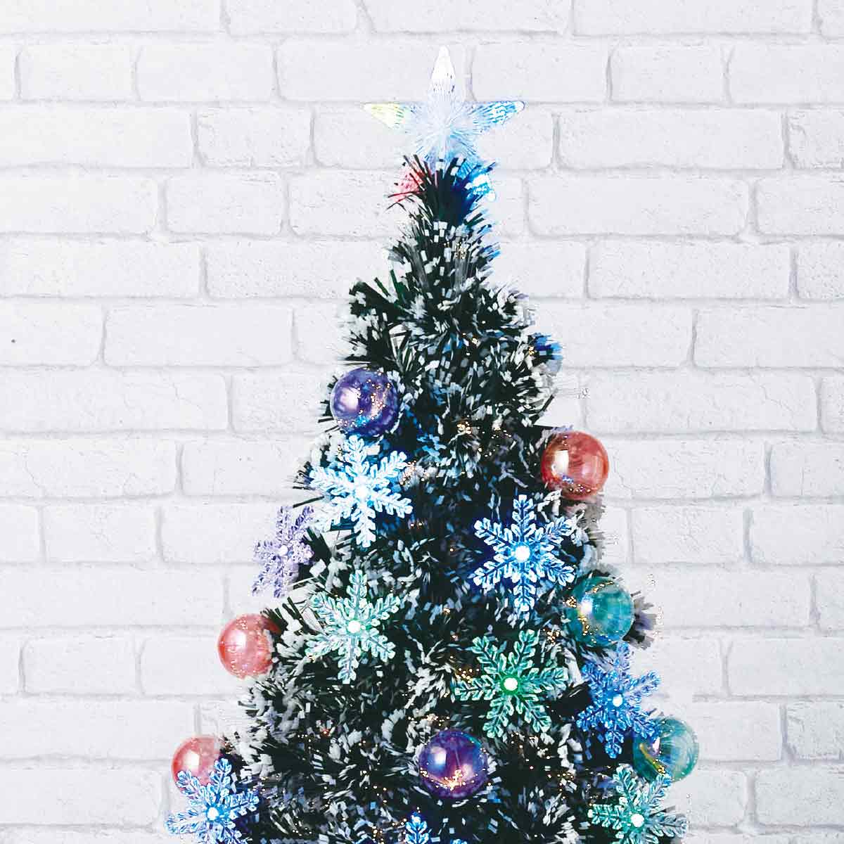 スノーチップスノーファイバーツリー 高さ120×幅60cm