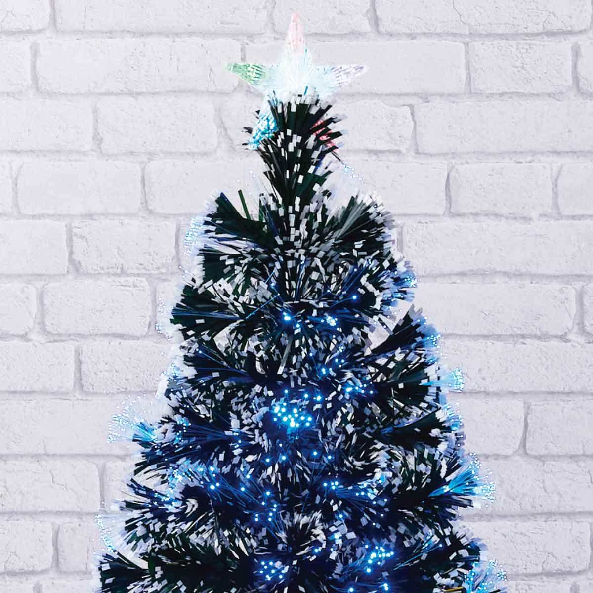 スノーチップファイバーツリー 高さ120×幅60cm