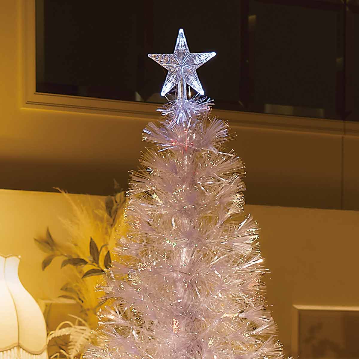 ホワイトファイバーツリー  高さ150×幅70cm