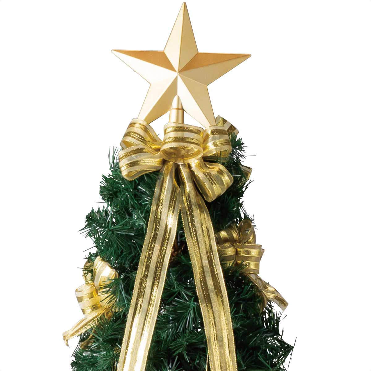 ポップアップクリスマスツリー ゴールド  高さ145×幅70cm
