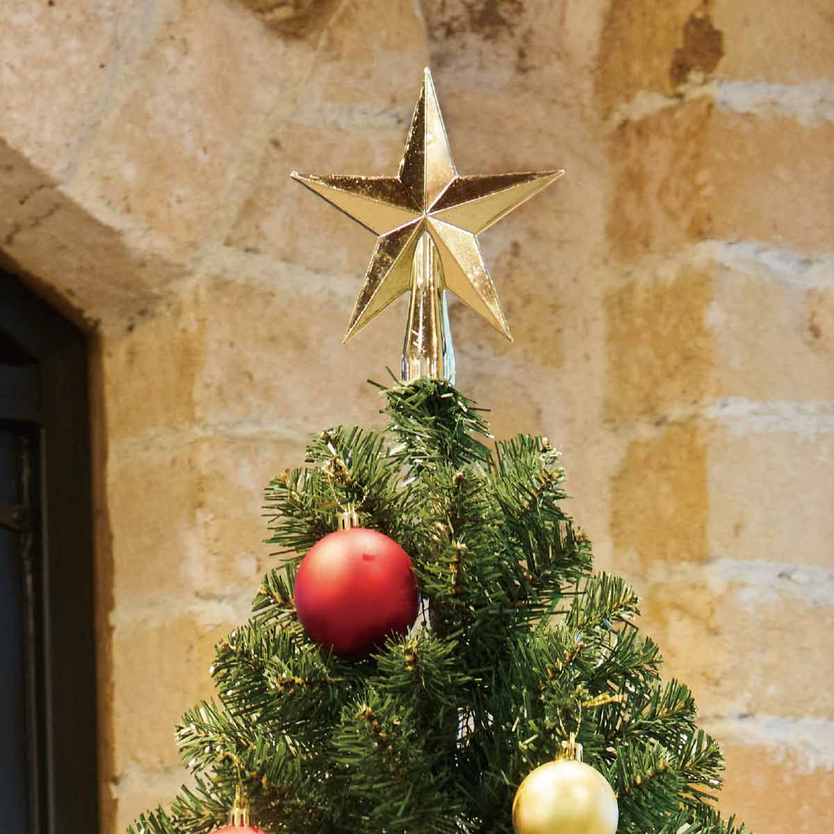 スタンダードクリスマスツリーセット レッド 高さ90×幅40cm