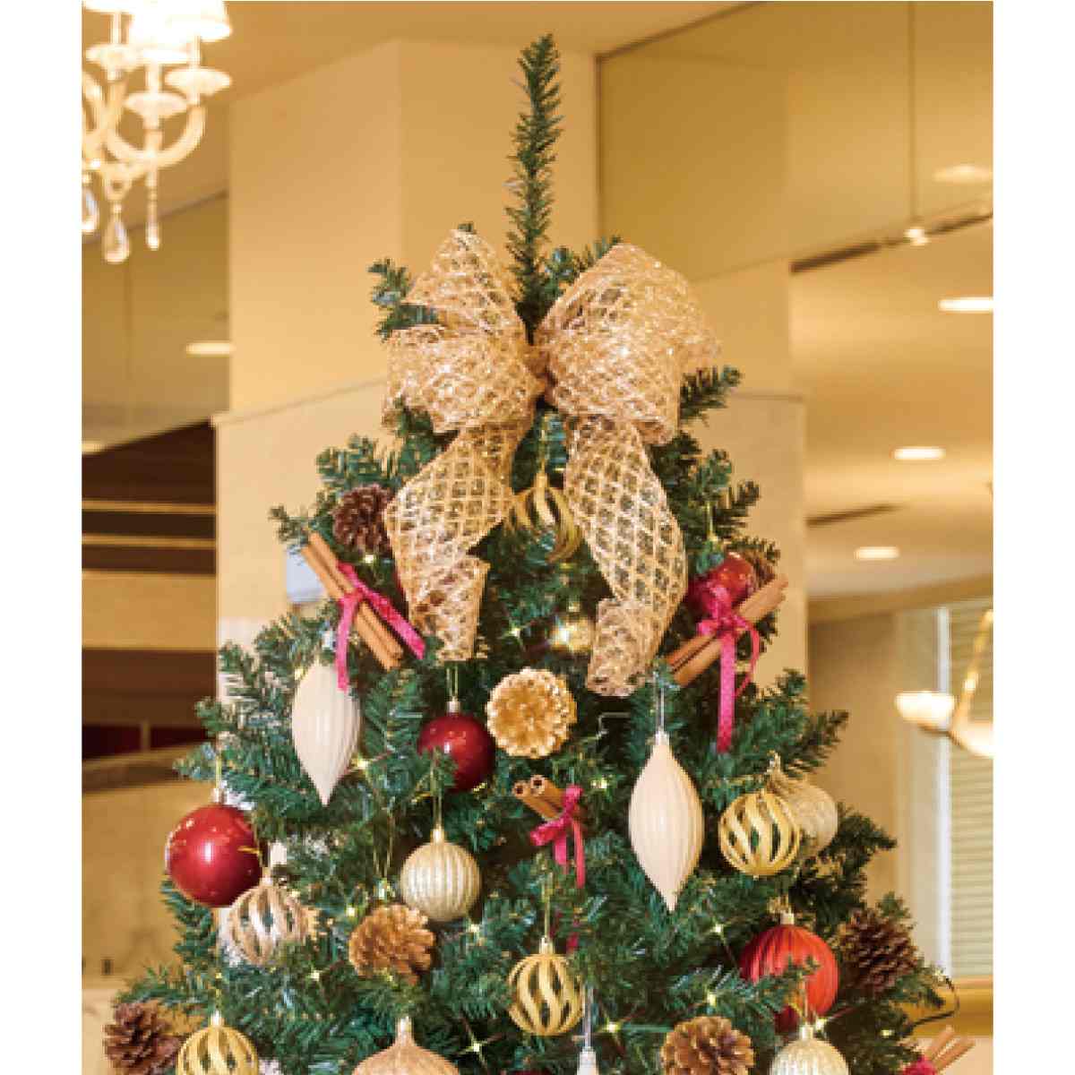 コンチネンタルクリスマスツリーセット クラシック［ストエキオリジナル］ 高さ150×幅99cm