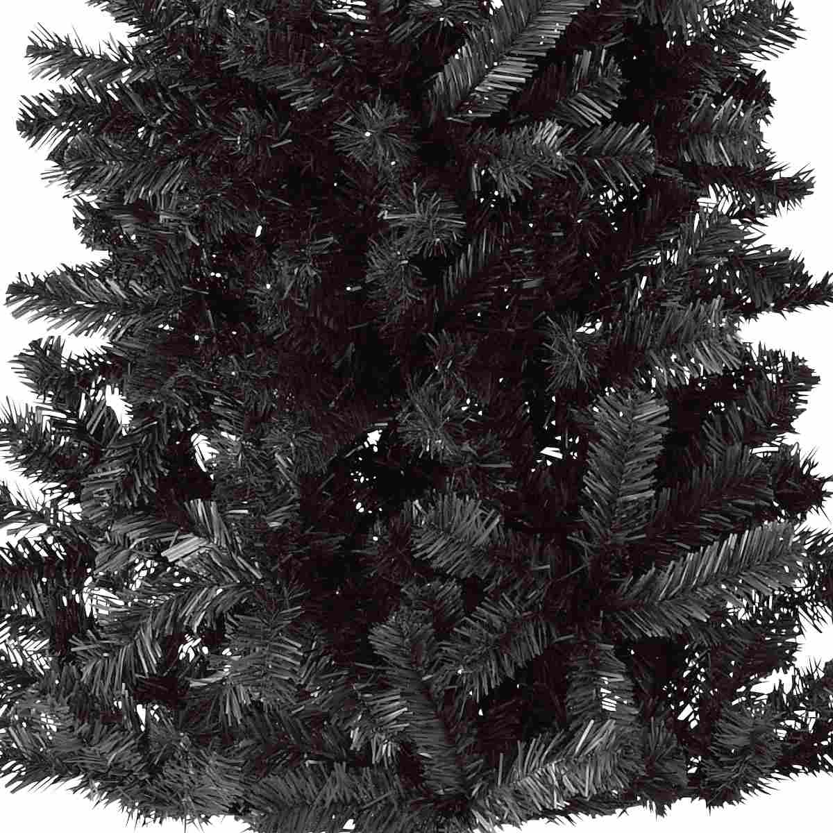 PVCヌードクリスマスツリー ブラック スリム 高さ120cm