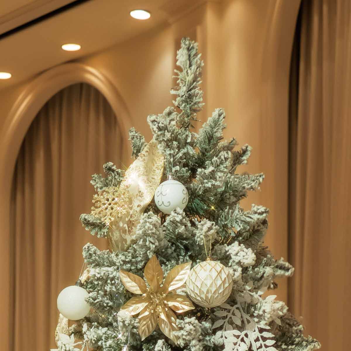 クリスマスツリーセット スノーホワイト ［ストエキオリジナル］ 高さ150cm