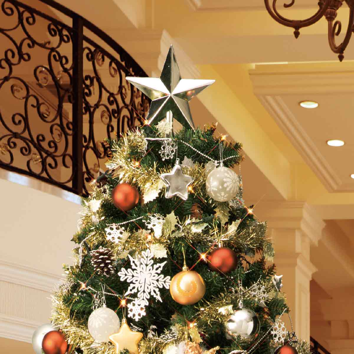 コンチネンタルクリスマスツリーセット エンジェル 高さ150×幅99cm