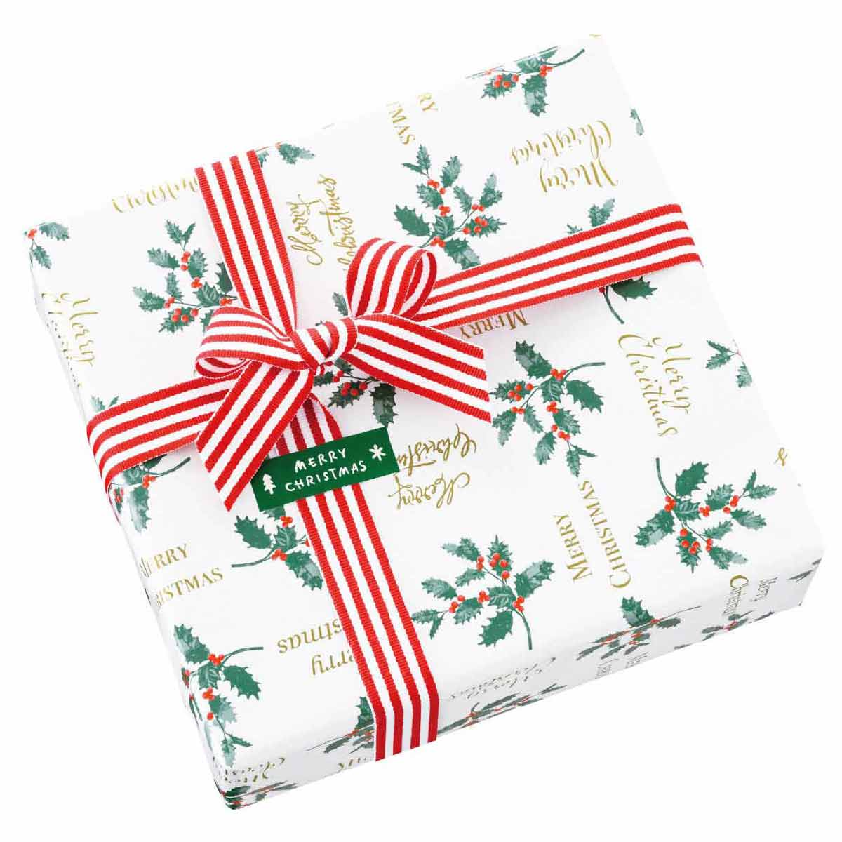 ストライプグログランリボン 10mm幅 ブラック