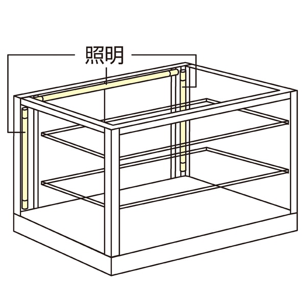 ショーケース用LED照明(白色) 長さ70cm