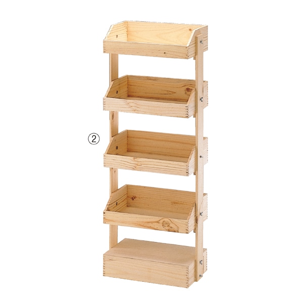 木製ボックススタンド 3段