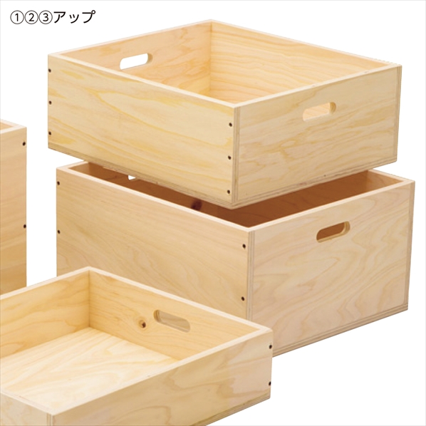 ヒノキ持ち手付き木箱 H10cm 【通販】ストア・エキスプレス
