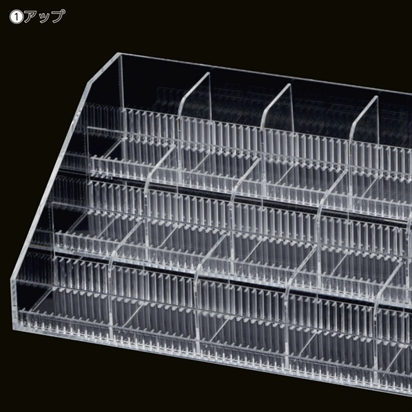 透明アクリル小物ボックス3段タイプ 幅59.8cm 奥行25cm