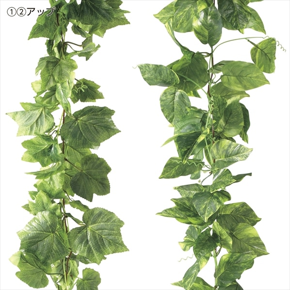 【3本】デラックスガーランド(フェイクグリーン)〔ストエキオリジナル〕 アイビー