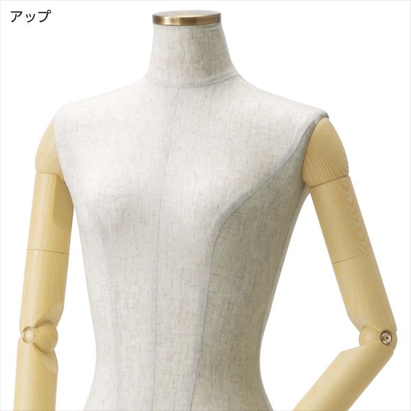 婦人腕付き芯地張トルソー9号 芯地張〔ストエキオリジナル〕