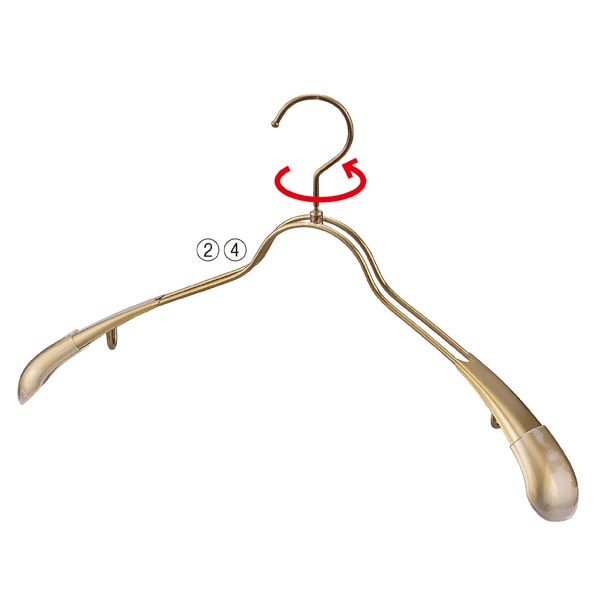 スチール製ハンガー(丸型) 幅42cm アンティークゴールド
