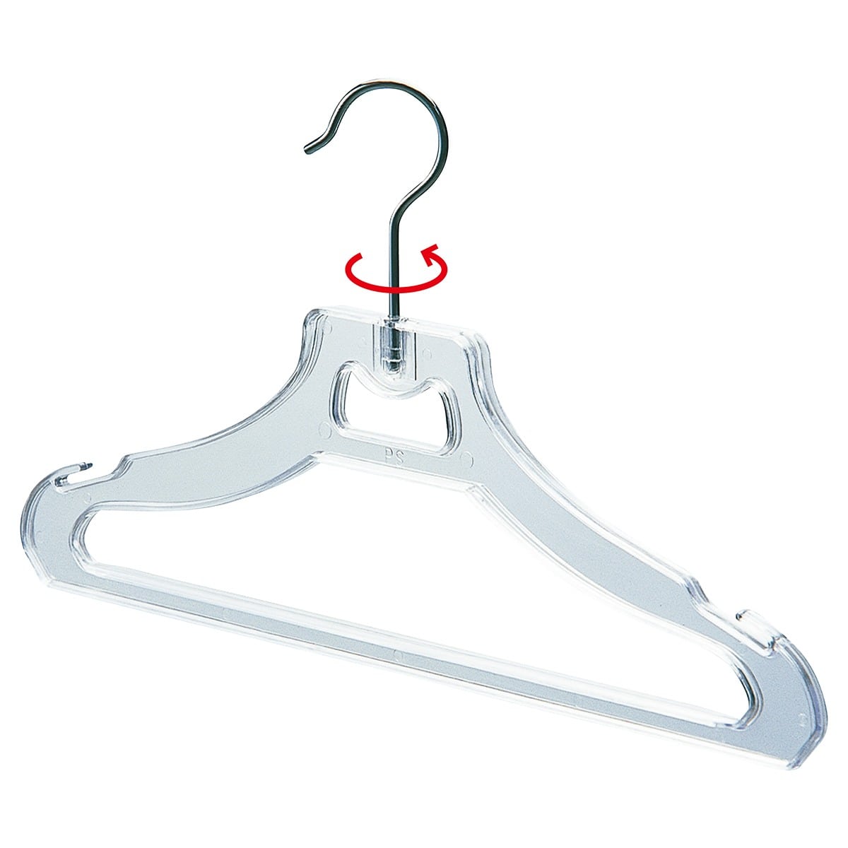 プラスチック製ハンガー 幅38cm 乳白