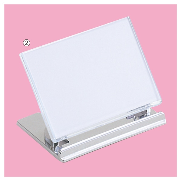 【2個】リクライニングポップカードスタンド 6.5×4.5cm用 ゴールド