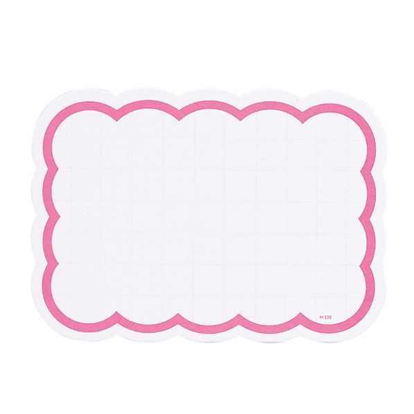 抜型プライスカード 雲型 ピンク 小