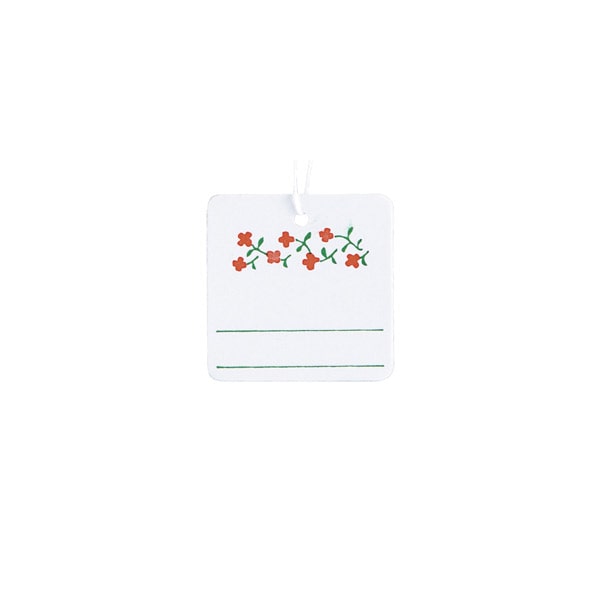 【500枚】値札 フラワー(糸付き) 小