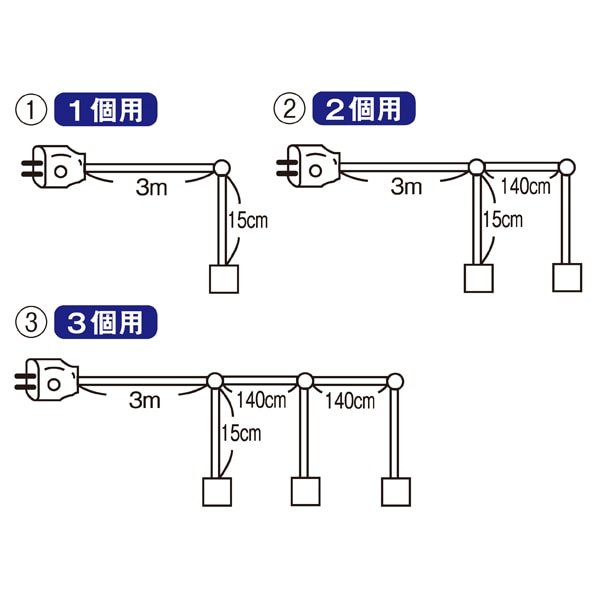 ちょうちん用ソケット 1個用