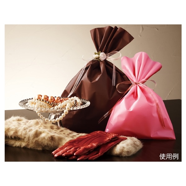 HEIKO ヘイコー ポリ袋 マットカラーポリ 無地 梨地ギフトバッグ ピンク 幅24×高さ36cm