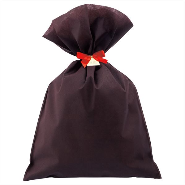 無地 不織布ギフトバッグ ブラウン 31×50cm