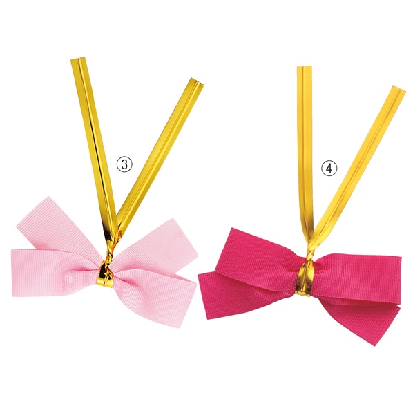 【20個】HEIKO ヘイコー クイックリボン リボン付き ワイヤータイ 大 レッド