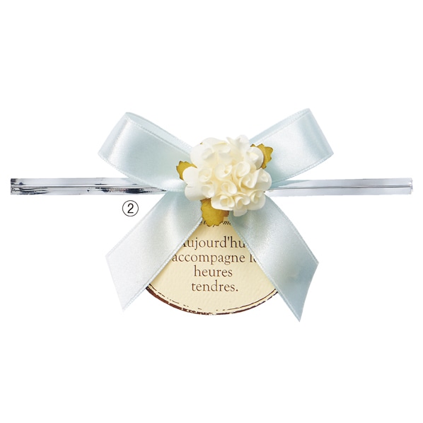 【10個】ヘッズ リボン フルリール ワイヤータイ ライトピンク