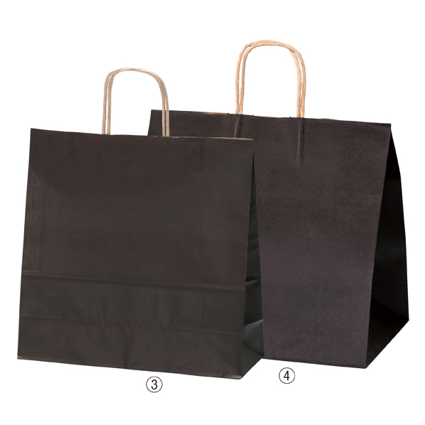 カラー手提げ紙袋 ブラウン 21x12x25cm 【通販】ストア・エキスプレス