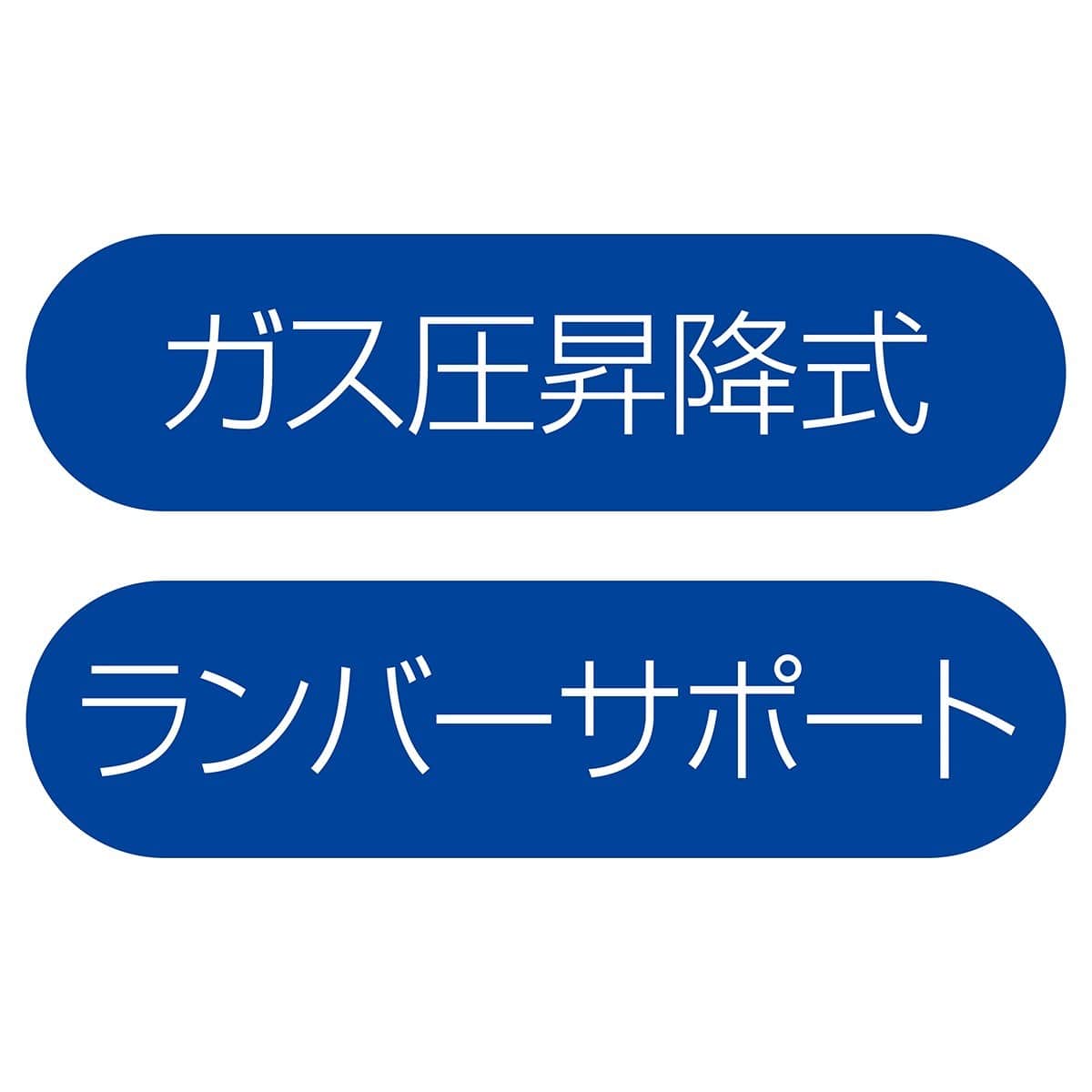 メッシュバックチェア アーム付き ブラック