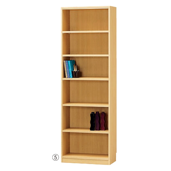 木製収納オープンラック ナチュラル 幅87×高さ180cm