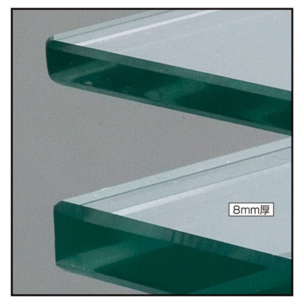 ガラス棚セット幅60cm インハングタイプ 8mm厚 奥行35cm