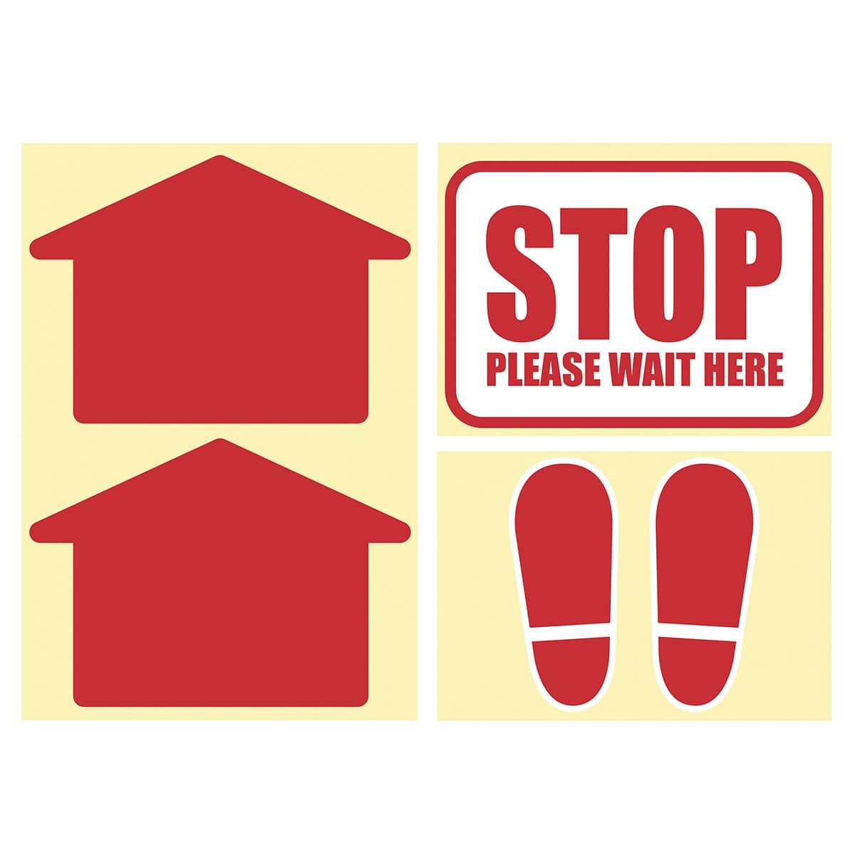 レジ周り誘導シール 矢印