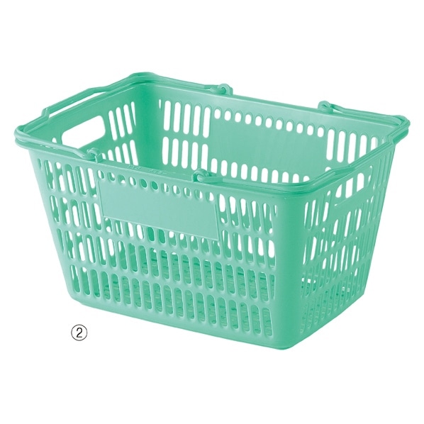 【10個】太陽ビルメン 買い物カゴ 28リットル ショッピングバスケット BIG1 レッド