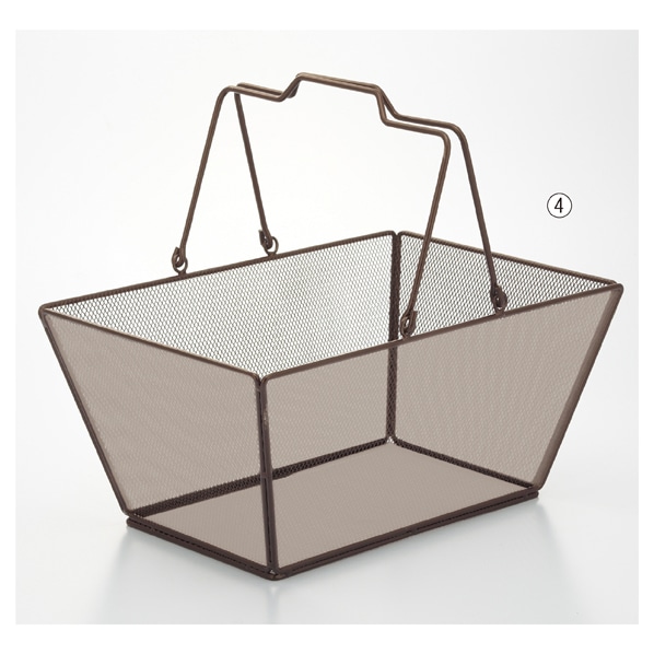 アビテ メッシュ ハンドルバスケット S アイボリー