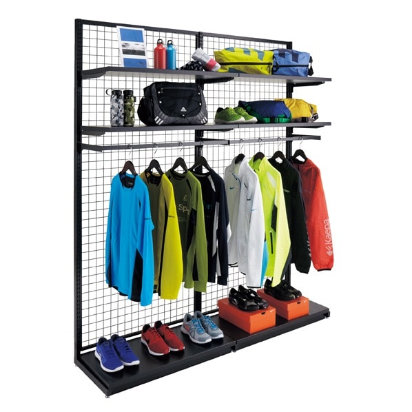 SF強化型 片面 幅90cmタイプ 本体 ブラック〔ストエキオリジナル〕 高さ210cm