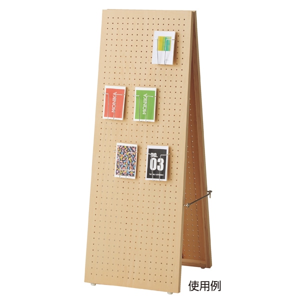 A型両面有孔ボードスタンド シナクリア〔ストエキオリジナル〕