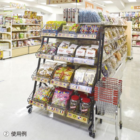 【4枚】傾斜ジャンブルバスケット用ポップケース