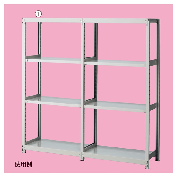 双福鋼器 中軽量ボルトレスラック 200kg／段 4段 高さ180cm 幅180×奥行60cm