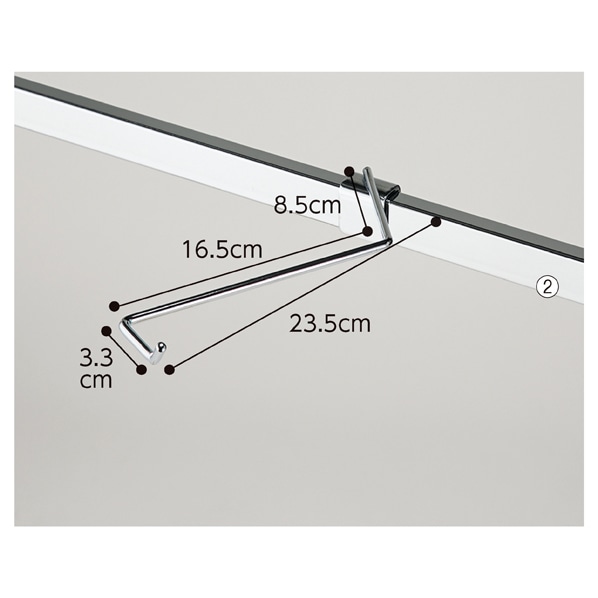 斜めフック〔ストエキオリジナル〕 右曲げ