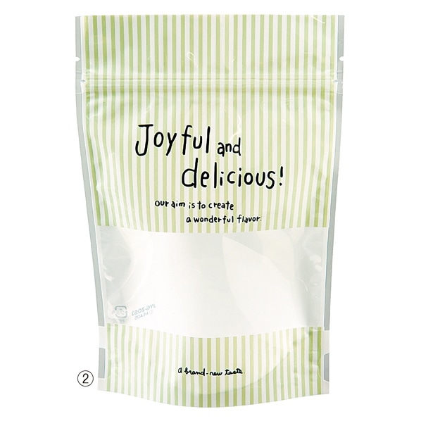 ジップ付きスタンドバッグ ピンク 大