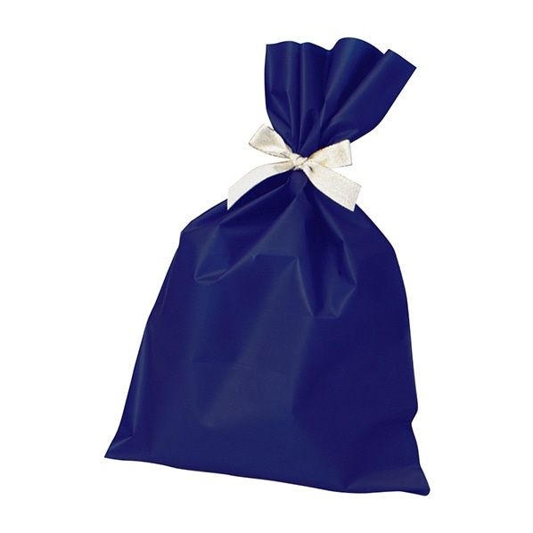 HEIKO ヘイコー ポリ袋 マットカラーポリ 無地 梨地 ギフトバッグ ネイビー 幅24×高さ36cm