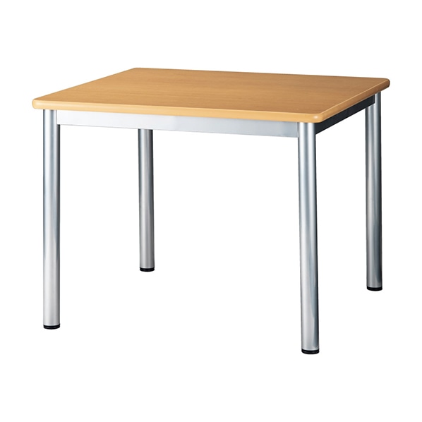 ミーティングテーブル ソフトエッジ 幅90cm 奥行90cm ナチュラル