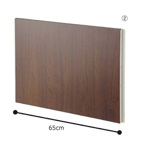 つっぱりパーティション(パネルタイプ)延長パーツ 幅65cm ナチュラル