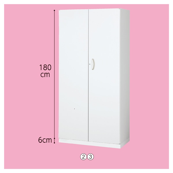 両開きスチール書庫 高さ105cm