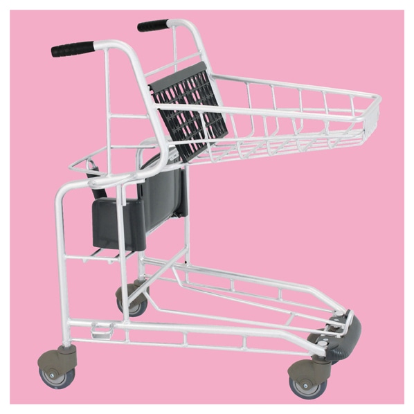 大和産業 アルミ製ショッピングカート チャイルドシート付き