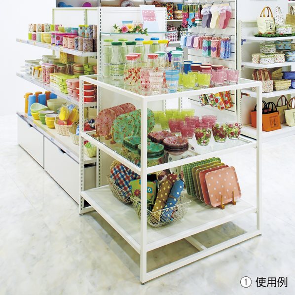 スクエアフレーム ホワイト〔ストエキオリジナル〕 幅90×奥行90cm