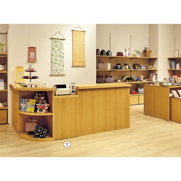 カウンター家具　レジ台　飾り棚ダークブラウン 木製 クラシックスタイル 収納家具 カウンター家具 レジ台 飾り棚ダークブラウン 木製 クラシック