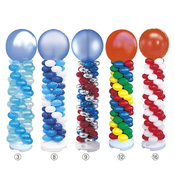 バルーンタワーセット ブルー ゴールド×シルバー