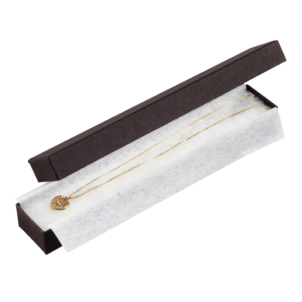 フェザーケース ブラウン 6.6×6.6×4cm